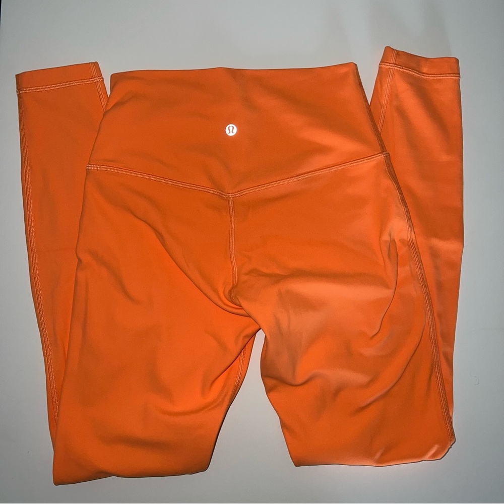 Lululemon Align High-Rise Pant 28” Size 6 Orange Soda